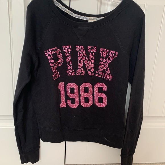 SOLD Victorias Secret Pink Crewneck Sweater - Picture 1 of 3